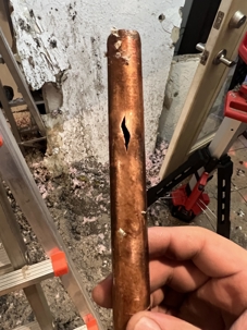 corroded pipe