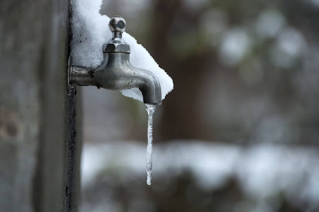 frozen water spout